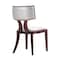 Manhattan Comfort Pulitzer Dining Chair (Set of Two) in Silver and Walnut DC001-SV - alternate 6